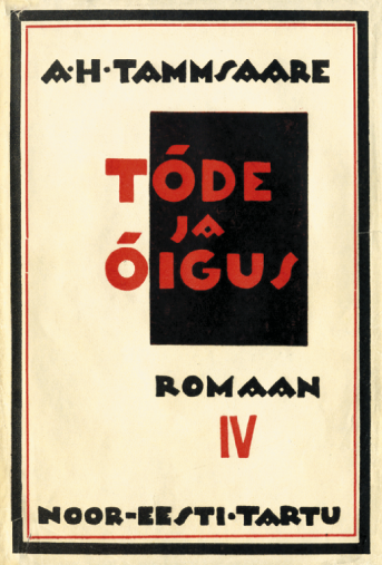 File:A H Tammsaare_Tõde ja õigus IV 1926-33 kaas.png
